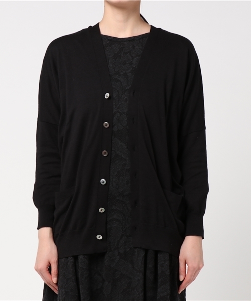 ZUCCa（ズッカ）の「(S)コットンセーター（カーディガン/ボレロ・レディース・ネイビー/ライトグレー/ブラック/ピンク・M size）」の11枚目の写真