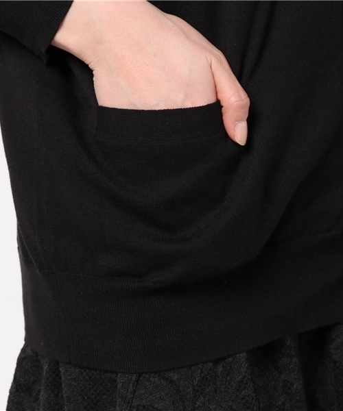 ZUCCa（ズッカ）の「(S)コットンセーター（カーディガン/ボレロ・レディース・ネイビー/ライトグレー/ブラック/ピンク・M size）」の14枚目の写真