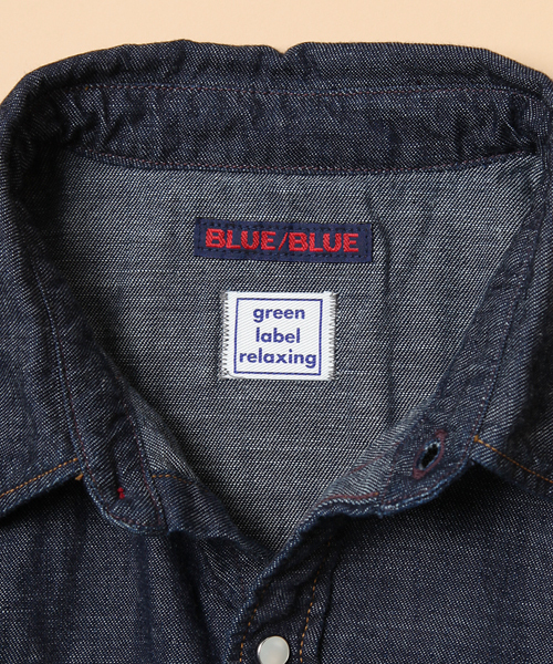 ブルーブルー　デニムシャツ 楽天市場】blueblue デニム ウエスタンシャツの通販