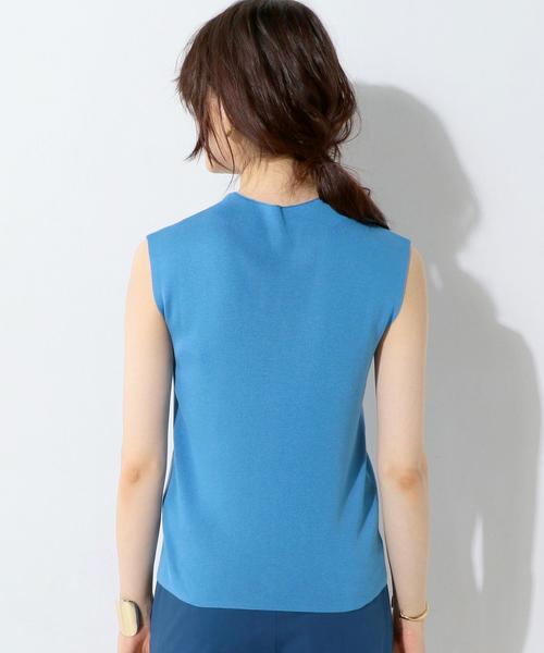 UNITED ARROWS（ユナイテッドアローズ）の「UBCB ボトルネックニット ◆（ニット/セーター・レディース・ブラック/ブラウン/ライトブルー・FREE）」の4枚目の写真