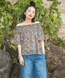 OLIVE des OLIVE | ★花柄オフショルブラウス(シャツ/ブラウス)