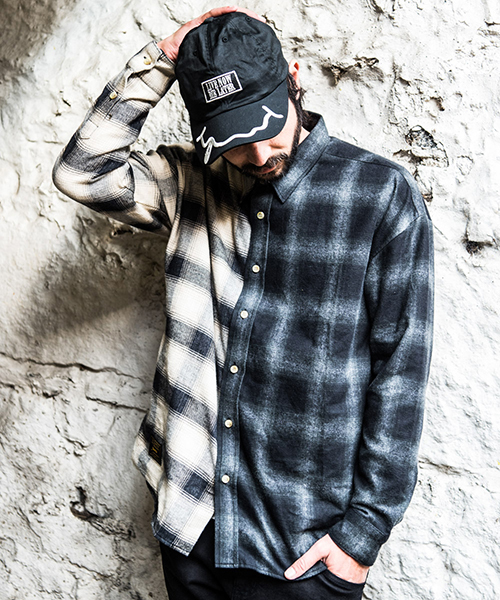 glamb(グラム)の「LIVE cap(キャップ・メンズ・ブラック/カーキ/ブルー/バーガンディー・FREE)」の2枚目の写真