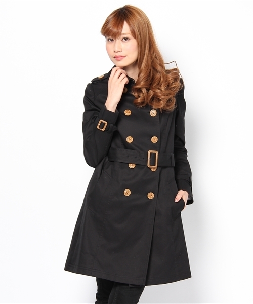 CROON A SONG（クルーンアソング）の「トレンチコート　NAO-6205-A（トレンチコート・レディース・ベージュ/ネイビー・38）」の2枚目の写真