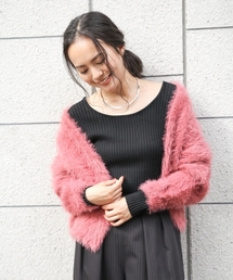 laboratory work | ふわふわフェザーヤーンルーズカーデ(カーディガン/ボレロ)