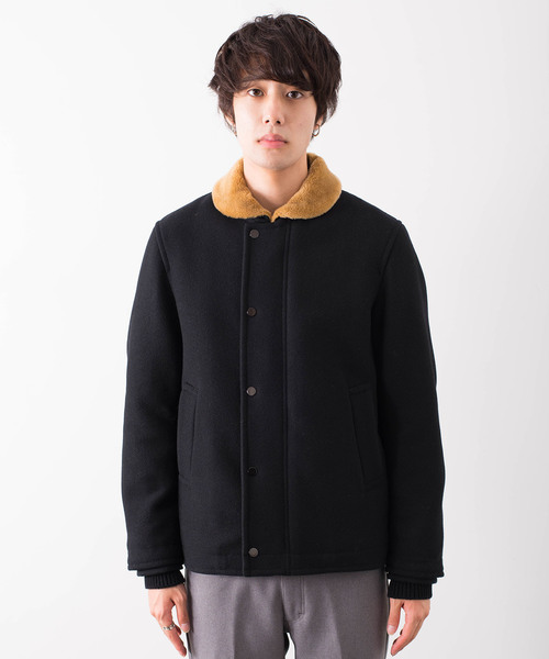 VALLIS by FACTOTUM] ダッフル ブルゾン コート ショート丈