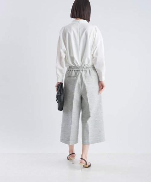 PICCIN（ピッチン）の「【WEB限定】綾織りツイードワイドパンツ（スーツパンツ・レディース・ブラック/ネイビー・LARGE/MEDIUM）」の11枚目の写真