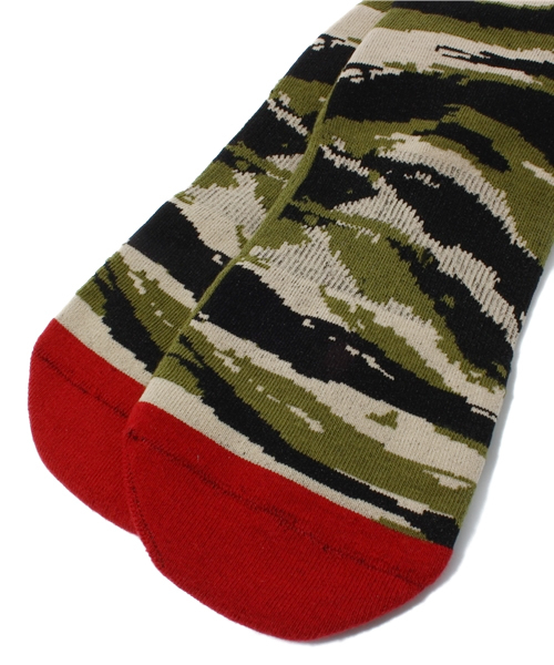 STANCE(スタンス)の「スタンスソックス カモフラ 迷彩 タイガー <STANCE Tiger Toe>(ソックス/靴下・メンズ・カモフラージュ・27cm)」の2枚目の写真