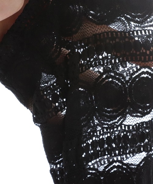 antiqua（アンティカ）の「レースレギンス（レギンス/スパッツ・レディース・ブラック・FREE）」の2枚目の写真