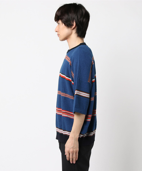 ROBERTO COLLINA（ロベルトコリーナ）の「【roberto collina】ボーダー ニットプルオーバー MEN（ニット/セーター・メンズ・ブルー系その他/その他26・48/50）」の4枚目の写真