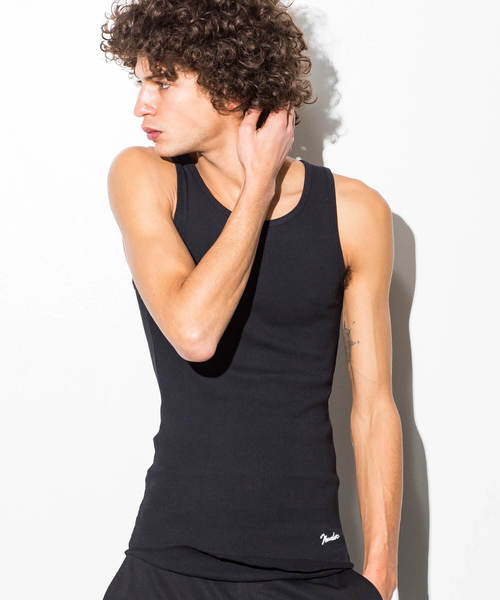NUMBER (N)INE DENIM（ナンバーナインデニム）の「NUMBER (N)INE DENIM(ナンバーナインデニム)NUMBER(N)INE×HANES コラボ リブタンクトップ（タンクトップ・メンズ・ヘザーグレー/ホワイト/ブラック・MEDIUM/LARGE/SMALL）」の12枚目の写真