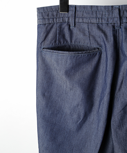 junhashimoto（ジュンハシモト）の「LIGHT DENIM 2TUCK PT（デニムパンツ・メンズ・インディゴブルー/サックスブルー・4/5/2/3）」の7枚目の写真