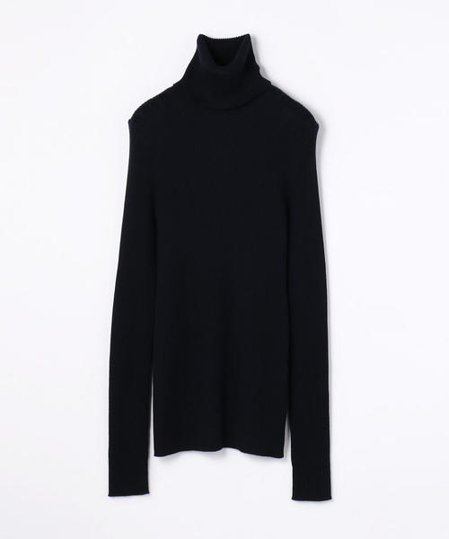 GALERIE VIE（ギャルリー ヴィー）の「プルミエウールリブ タートルネックプルオーバー（ニット/セーター・レディース・ホワイト/ブラック/ネイビー/ライトベージュ・S）」の7枚目の写真