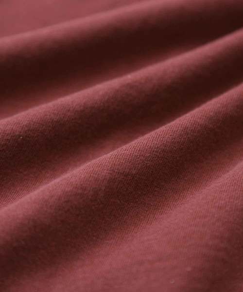 CUBE SUGAR(キューブシュガー)の「天竺パウダー加工リメイク風Tシャツ(Tシャツ/カットソー・レディース・チャコール/ネイビー/レッド/カーキ・M)」の17枚目の写真