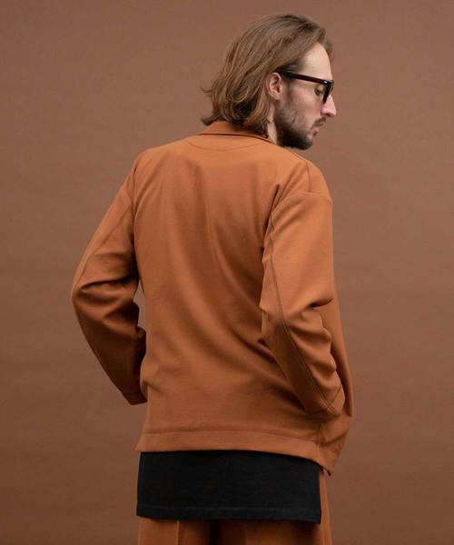 UNITED TOKYO（ユナイテッドトウキョウ）の「ジャージーリラックスジャケット（テーラードジャケット・メンズ・ブラック/ブラウン/カーキ・1/2/3）」の5枚目の写真