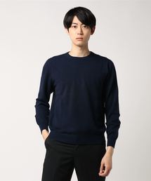 ENTRE AMIS カシミアクルーネックニット