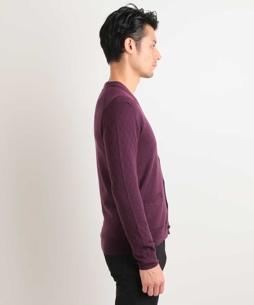 MICHEL KLEIN HOMME (ミッシェルクランオム)の「カーディガン(CASHWOOL)(ニット/セーター・メンズ・ブラック/グレー/ブルー/パープル・MEDIUM/LARGE/X-LARGE)」の6枚目の写真