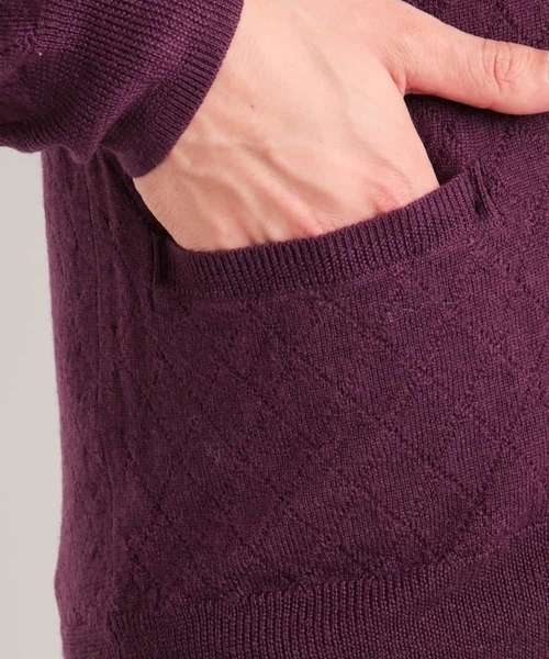MICHEL KLEIN HOMME (ミッシェルクランオム)の「カーディガン(CASHWOOL)(ニット/セーター・メンズ・ブラック/グレー/ブルー/パープル・MEDIUM/LARGE/X-LARGE)」の9枚目の写真
