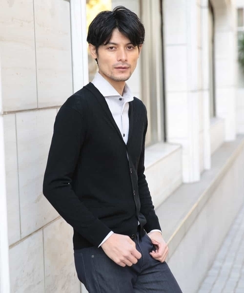 MICHEL KLEIN HOMME (ミッシェルクランオム)の「カーディガン(CASHWOOL)(ニット/セーター・メンズ・ブラック/グレー/ブルー/パープル・MEDIUM/LARGE/X-LARGE)」の14枚目の写真