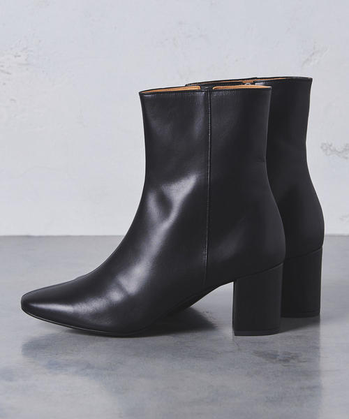 UNITED ARROWS（ユナイテッドアローズ）の「UWCB スクエアトゥ ショートブーツ（ブーツ・レディース・ブラック/ブラウン・35h/36/36h/37h/38/37/35）」の9枚目の写真