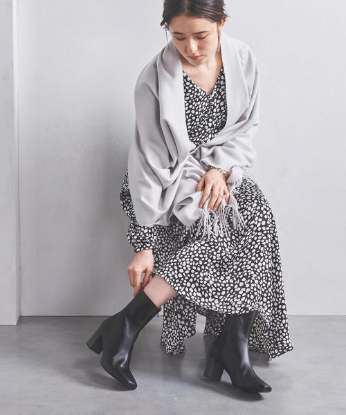 UNITED ARROWS（ユナイテッドアローズ）の「UWCB スクエアトゥ ショートブーツ（ブーツ・レディース・ブラック/ブラウン・35h/36/36h/37h/38/37/35）」の14枚目の写真