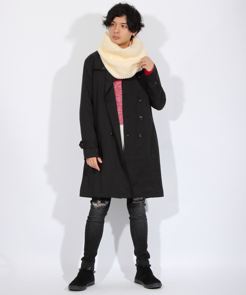 8(eight)(エイト)の「ニット スヌード ネックウォーマー(ネックウォーマー/スヌード・メンズ・ホワイト/グレー・FREE)」の15枚目の写真