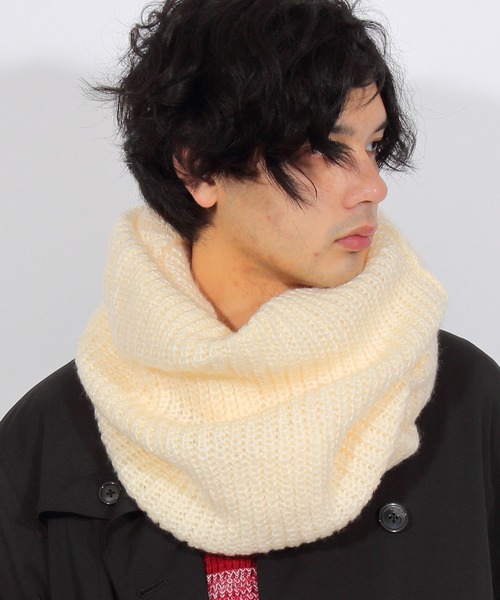 8(eight)(エイト)の「ニット スヌード ネックウォーマー(ネックウォーマー/スヌード・メンズ・ホワイト/グレー・FREE)」の10枚目の写真
