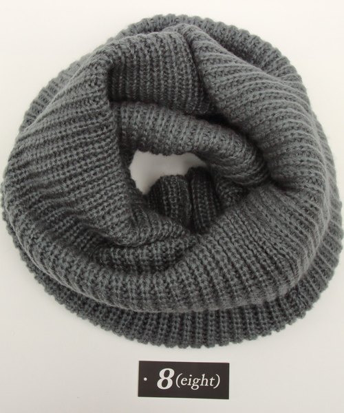 8(eight)(エイト)の「ニット スヌード ネックウォーマー(ネックウォーマー/スヌード・メンズ・ホワイト/グレー・FREE)」の17枚目の写真