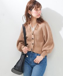 natural couture | ぷくぷく片畦ニットカーディガン(カーディガン/ボレロ)