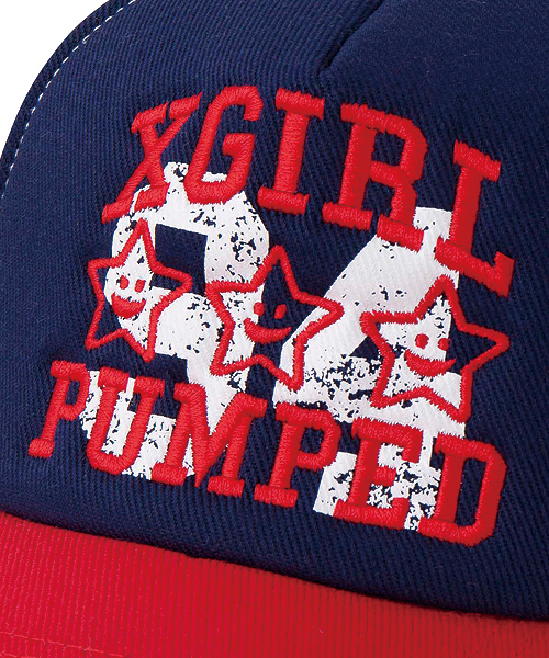 X-girl Stages（エックスガールステージス）の「NUMBERING  MESH  CAP（キャップ・キッズ・ネイビー/イエロー/ピンク・ONE SIZE）」の7枚目の写真