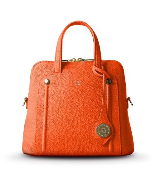 PELLE MORBIDA(ペッレモルビダ)の「VELA(ヴェーラ)ミニハンドバッグ(ショルダー付き)(ハンドバッグ・レディース・ブラック/アイボリー/グレー系その他/オレンジ/グレー/イエロー・FREE)」の6枚目の写真