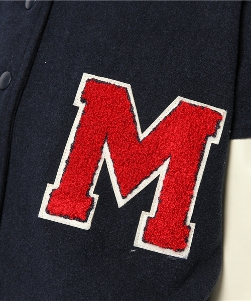 WEGO(ウィゴー)の「WEGO/ワッペンBIGスタジャン(スタジャン・レディース・アイボリー/ライトグレー/ネイビー/レッド・FREE)」の12枚目の写真