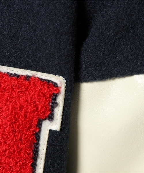 WEGO(ウィゴー)の「WEGO/ワッペンBIGスタジャン(スタジャン・レディース・アイボリー/ライトグレー/ネイビー/レッド・FREE)」の14枚目の写真