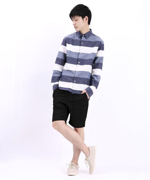 WEGO（ウィゴー）の「WEGO/コットンレーヨンイージーショーツ（その他パンツ・メンズ・ホワイト/ブラック/ブルー・MEDIUM/LARGE）」の12枚目の写真