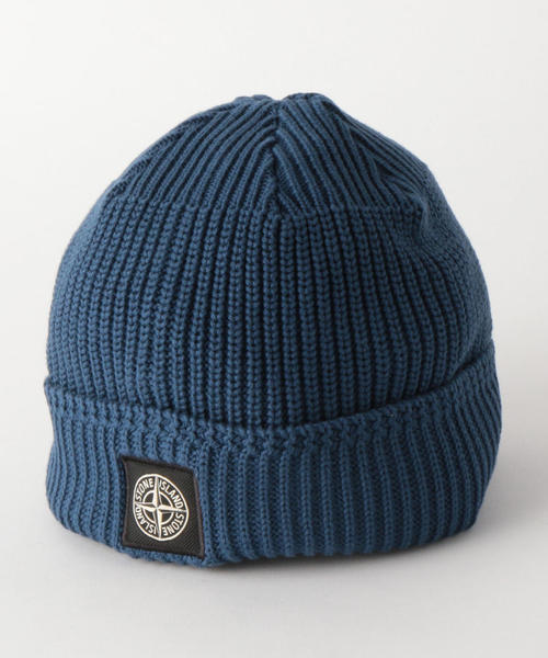 STONE ISLAND（ストーンアイランド）の「＜STONE ISLAND＞ LOGO BEANIE 1/ビーニー（ニットキャップ/ビーニー・メンズ・マスタード/ネイビー/ブラック・FREE）」の7枚目の写真