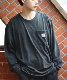 Carhartt | カーハート carhartt 無地 ロゴ 長袖Tシャツ ポケット付き(Tシャツ/カットソー)