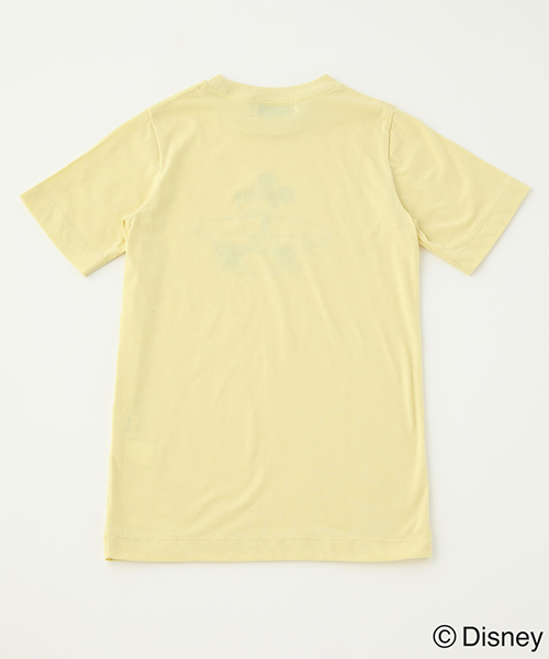 AZUL by moussy（アズールバイマウジー）の「KIDS SURF MICKEY TEE / キッズサーフミッキーT（Tシャツ/カットソー・キッズ・ライトブルー/オフホワイト/イエロー・100/110/120）」の11枚目の写真