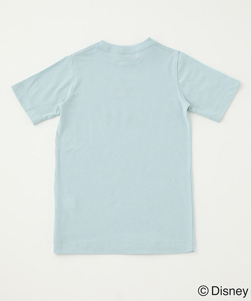 AZUL by moussy（アズールバイマウジー）の「KIDS SURF MICKEY TEE / キッズサーフミッキーT（Tシャツ/カットソー・キッズ・ライトブルー/オフホワイト/イエロー・100/110/120）」の5枚目の写真