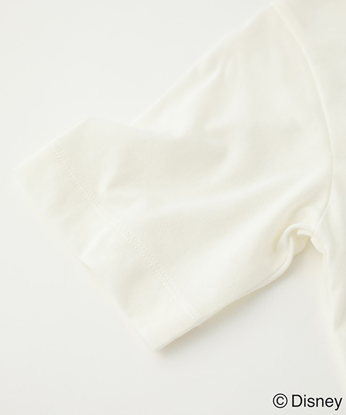 AZUL by moussy（アズールバイマウジー）の「KIDS SURF MICKEY TEE / キッズサーフミッキーT（Tシャツ/カットソー・キッズ・ライトブルー/オフホワイト/イエロー・100/110/120）」の8枚目の写真