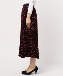 kate spade ハート柄プリーツスカート ひざ丈 黒 kate spade ハート柄プリーツスカート ひざ丈 黒 - メルカリ