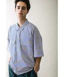 MONKEY TIME | ＜monkey time＞ STN STRIPE CROPPED REG SS/クロップドシャツ(シャツ/ブラウス)