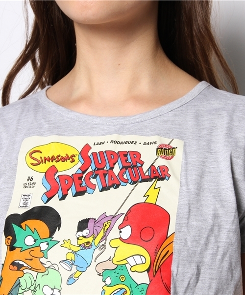 DANCE LB-03（ダンス エルビー・ゼロスリー）の「BARTMAN ワンピース（Tシャツ/カットソー・レディース・ホワイト系/ライトグレー系/ブラック系・FREE）」の8枚目の写真