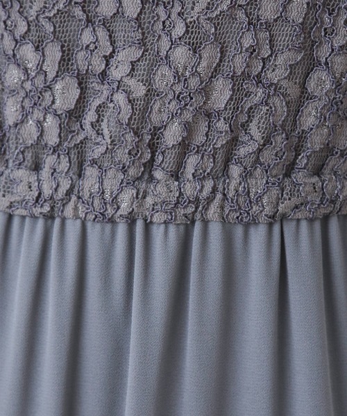 MARLENE JOBERT（マルレーヌ　ジョベル）の「ティアードレース切り替えドレスワンピース（ドレス・レディース・チャコールグレー/ブラック/ボルドー・LL/M/L）」の14枚目の写真