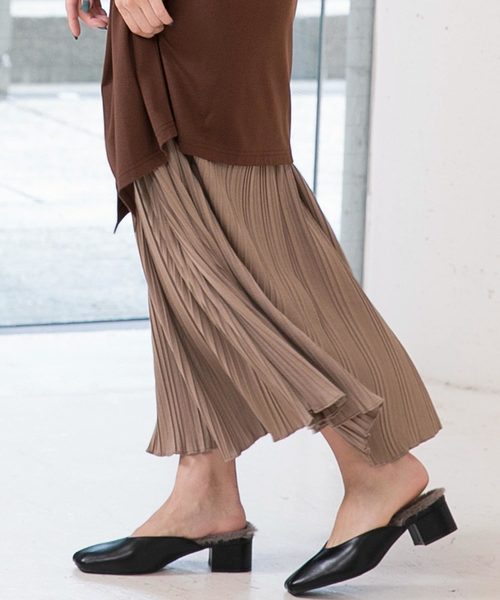 KOBE LETTUCE（コウベレタス）の「[スムース/クロコダイル型押し]スクエアトゥファーミュール（その他シューズ・レディース・ベージュ系その他/ブラック/ブラウン系その他2/ブラウン系その他/グレー系その他/ホワイト系その他・S/LL/M/L）」の3枚目の写真