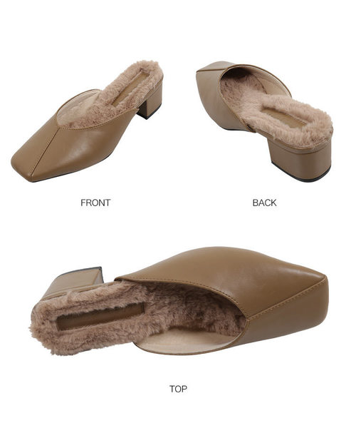 KOBE LETTUCE（コウベレタス）の「[スムース/クロコダイル型押し]スクエアトゥファーミュール（その他シューズ・レディース・ベージュ系その他/ブラック/ブラウン系その他2/ブラウン系その他/グレー系その他/ホワイト系その他・S/LL/M/L）」の14枚目の写真