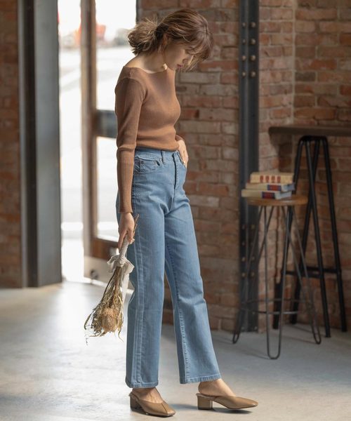 KOBE LETTUCE（コウベレタス）の「[スムース/クロコダイル型押し]スクエアトゥファーミュール（その他シューズ・レディース・ベージュ系その他/ブラック/ブラウン系その他2/ブラウン系その他/グレー系その他/ホワイト系その他・S/LL/M/L）」の17枚目の写真