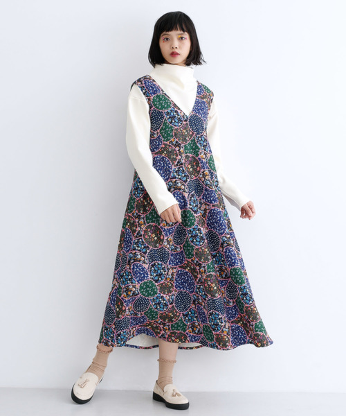 花園パッチワーク風ワンピース81 ワンピース ワンピース Merlot メルロー のファッション ワンピース セール 花園パッチワーク風ワンピース81 ワンピース ワンピース Merlot メルロー のファッション ワンピース セール