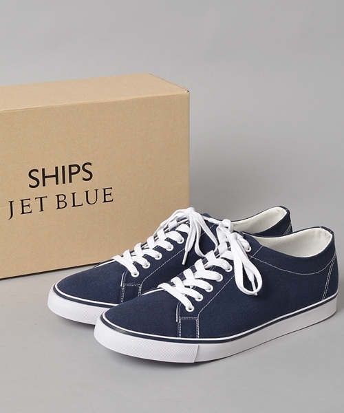 SHIPS JET BLUE（シップスジェットブルー）の「★★JB: キャンバス コートスニーカー■（スニーカー・メンズ・ホワイト/ブラック/ネイビー・27cm/26cm/28cm）」の3枚目の写真