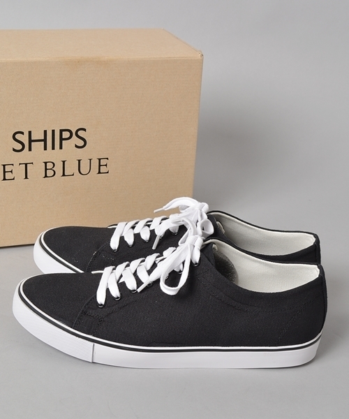 SHIPS JET BLUE（シップスジェットブルー）の「★★JB: キャンバス コートスニーカー■（スニーカー・メンズ・ホワイト/ブラック/ネイビー・27cm/26cm/28cm）」の5枚目の写真