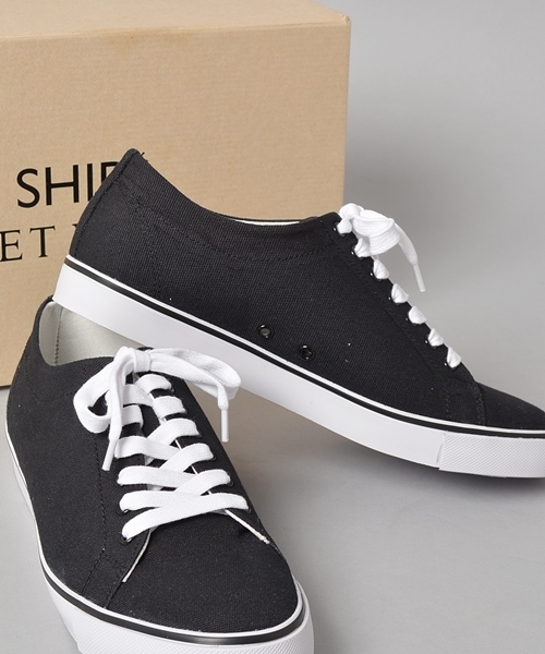 SHIPS JET BLUE（シップスジェットブルー）の「★★JB: キャンバス コートスニーカー■（スニーカー・メンズ・ホワイト/ブラック/ネイビー・27cm/26cm/28cm）」の7枚目の写真