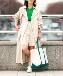 ADAM ET ROPE' | Linen trench coat(トレンチコート)
